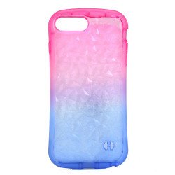 iPhone 8 Plus / 7 Plus Air Cushioned Grip Crystal Case (Red Blue)